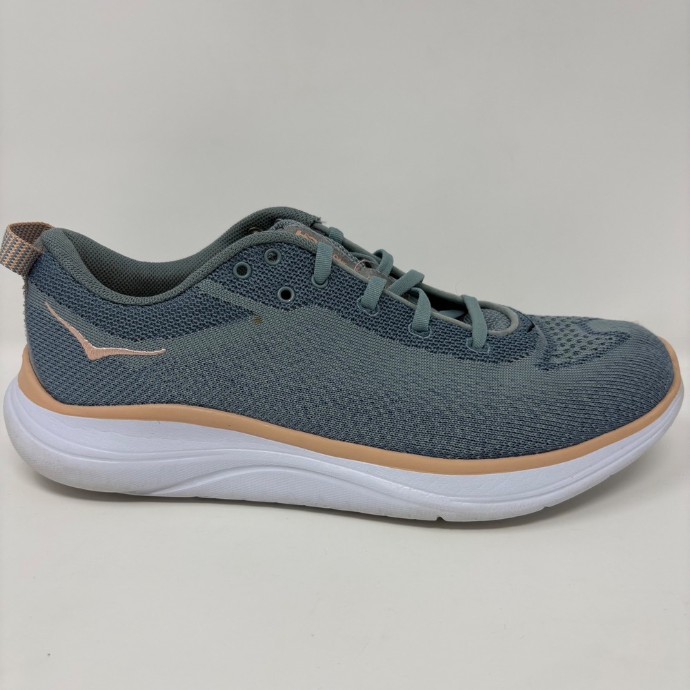 Hoka One One Hupana Flow Women's 9 Green White Running Shoes (1102891)